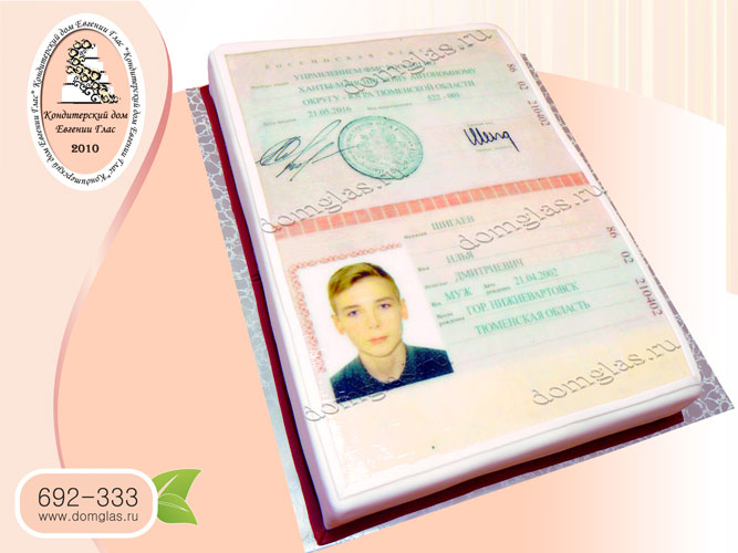 торт детский паспорт